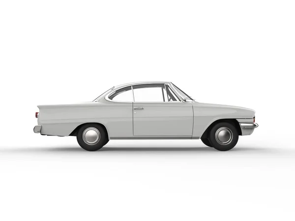 Old School Vintage White Car Side View — Stok Foto