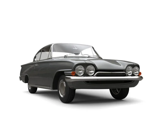 Dark Silver Restored Vintage Car — Stock Photo, Image