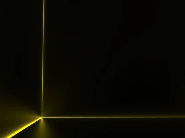 Dark Environment Yellow Bounce Light Illustration — Stock Photo, Image