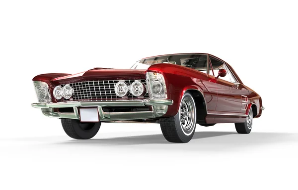 古典的なアメリカ車赤メタリック — ストック写真