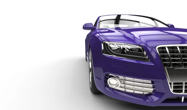Frente de coche púrpura — Foto de Stock