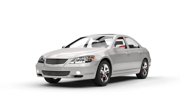 Silver Business Car — Stock Photo, Image