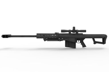 Sniper Rifle - Side View clipart