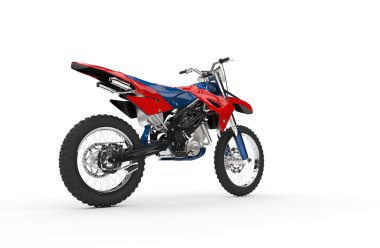 Dirt Bike kırmızı - kuyruk görünümü