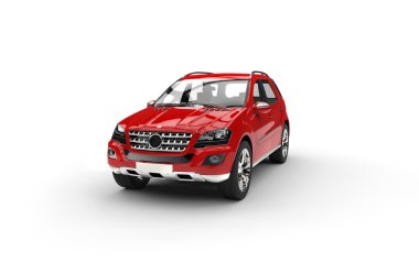 Kırmızı lüks Suv - Studio atış
