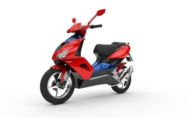 Kırmızı scooter
