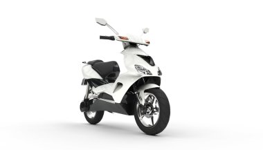 Beyaz scooter
