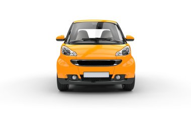 Sarı küçük araba - Önden Görünüm