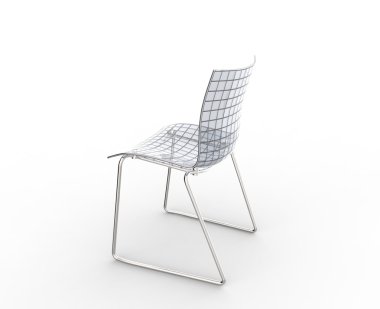 Cam sandalye - en iyi arkadan görünüm