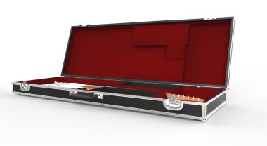 gitar ve gitar kutusu