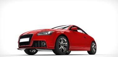Kırmızı hızlı Supercar