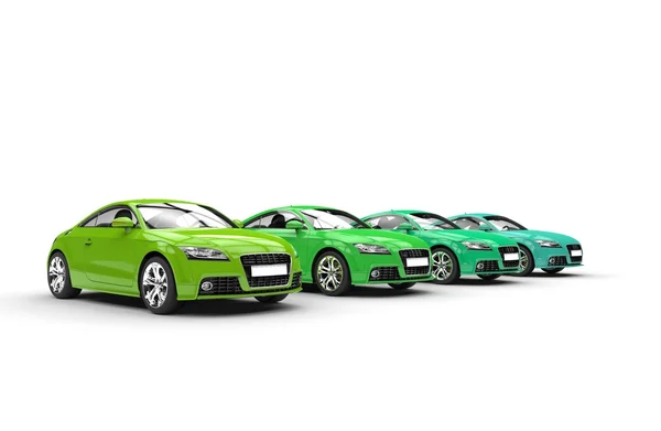 Verde Eco Cars — Foto de Stock