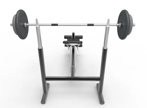 Bench Press - back view — Stock Photo, Image