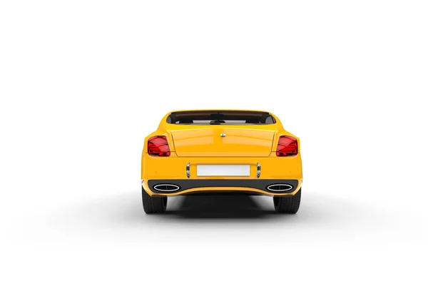 Yellow Luxury Car Back View — Stock Photo, Image