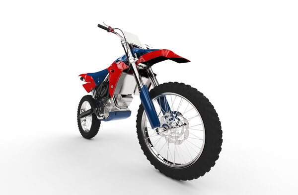 Красный грязный велосипед - передняя шина крупным планом
