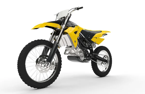 Yellow Dirt Bike — Stock Photo, Image