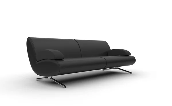 Schwarzes modernes Sofa — Stockfoto