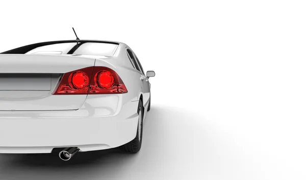 White Car Taillights Shot — Stock Photo, Image