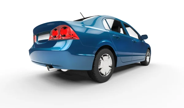Синє бізнесу автомобіля - задній вид — стокове фото