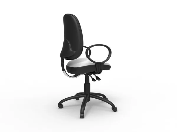 ホワイト オフィスの椅子 - 側面図 — ストック写真