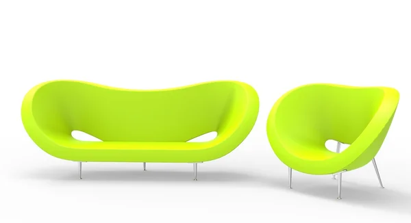 Muebles modernos verdes — Foto de Stock