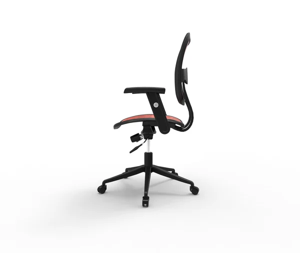 赤のオフィスの椅子 - サイド ビュー バリエーション — ストック写真