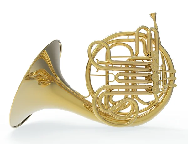 Французский тромбон - вид сбоку — стоковое фото