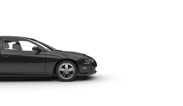 Black Fast Car Cutaway — Stock Photo, Image