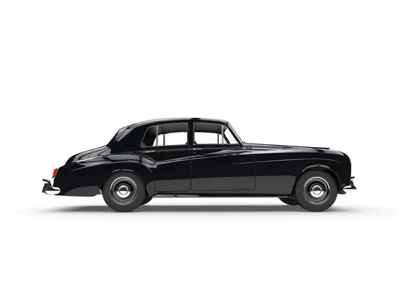 Чорний автомобіль Vintage - вид збоку — стокове фото