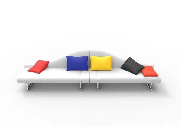 Weißes Sofa - Ansicht von oben — Stockfoto