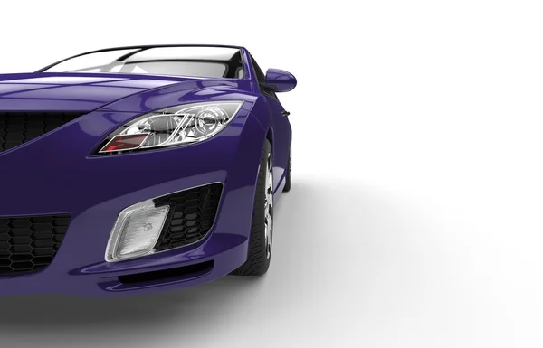 Purple Car Front Cut — Stock Photo, Image