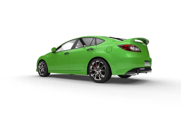 Grön sportbil — Stockfoto