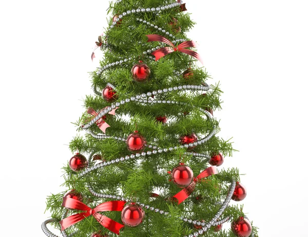 Árvore de Natal decorações clássicas — Fotografia de Stock
