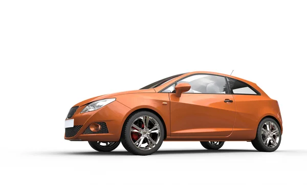 Modern Orange Car — Stock Photo, Image