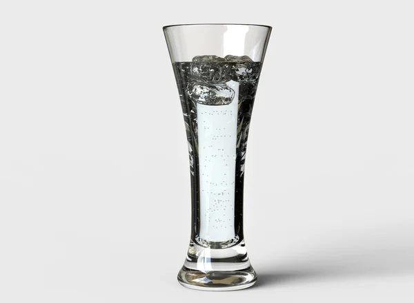 Glass Of Ice Cold Water — Stock Photo, Image