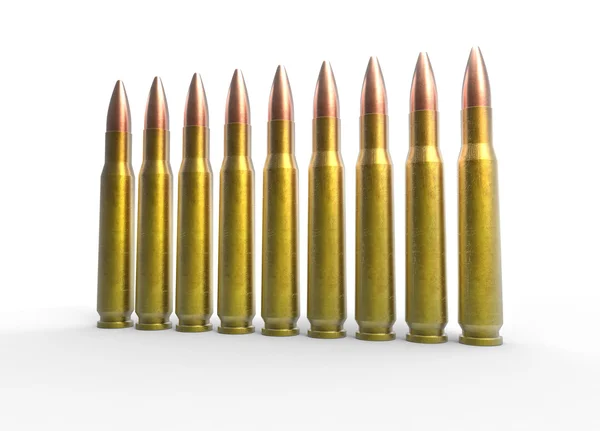Bullets Angle Shot — Stock Photo, Image