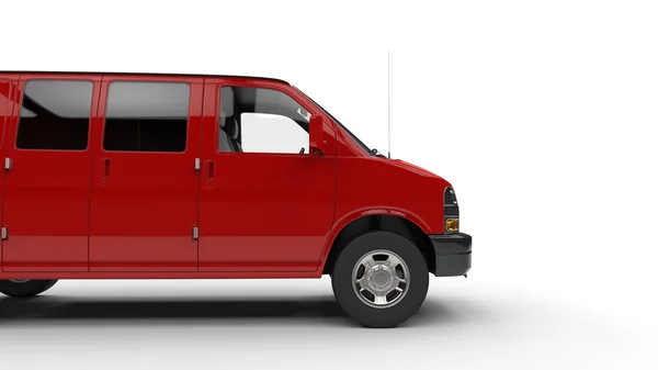 Red Van Side View — Stock Photo, Image