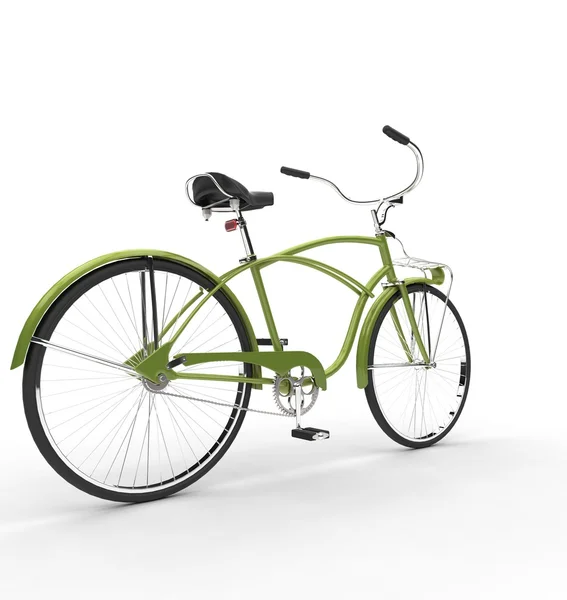 Groene fiets — Stockfoto