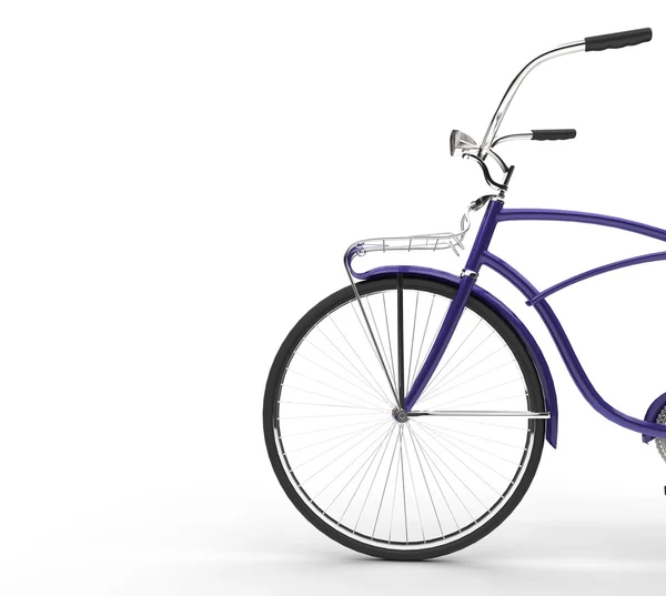 Lila Oldtimer-Fahrrad — Stockfoto