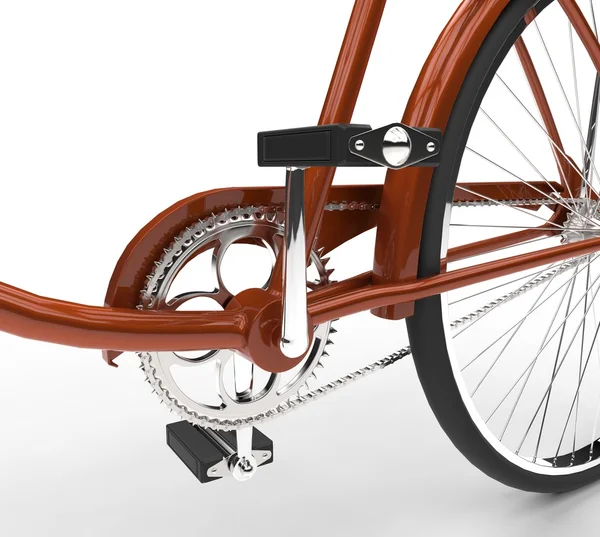 Крупный план велосипеда - педали — стоковое фото