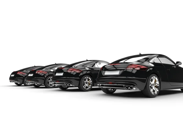 Cool Fast Cars - Black - Back View Royalty Free Stock Images