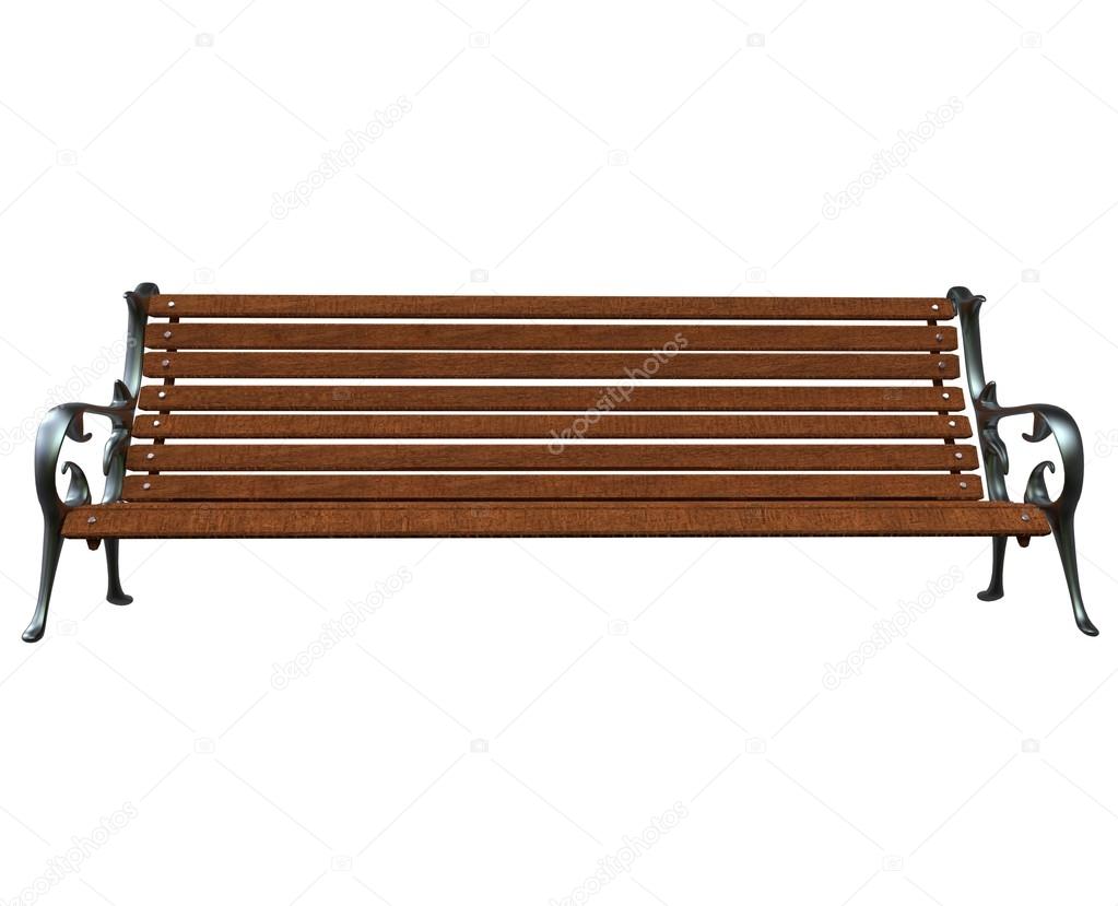 Park Bench - Front View