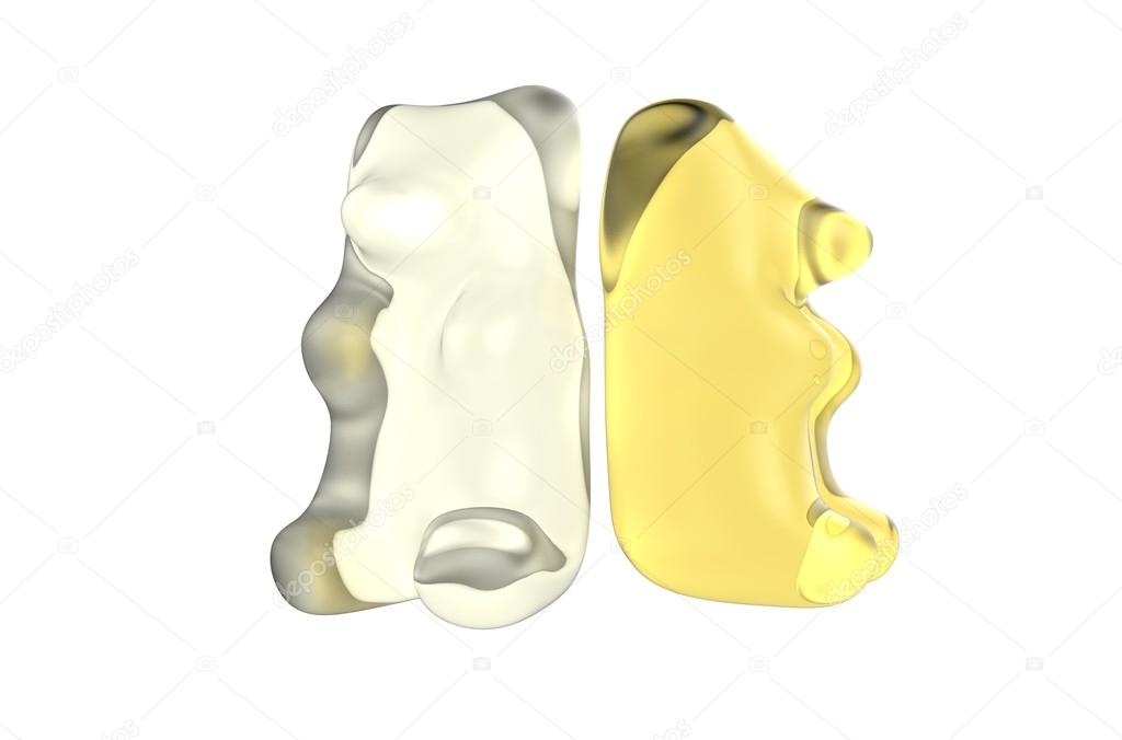 Two Yellow Gummy Bears