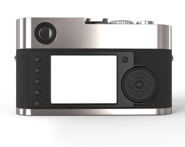 Retro tarz fotoğraf makinesi - arkadan görünüm