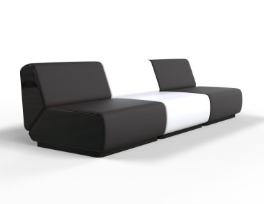 Modern siyah ve beyaz Salon Sandalyeler.