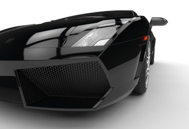 Siyah Supercar Far portre