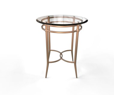 Beyaz arka plan üzerinde - üstten görünüm izole kahve dükkanı tablo.