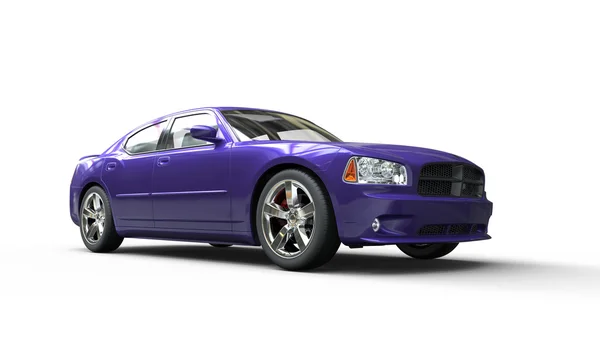 Purple American Car — Stock Photo, Image