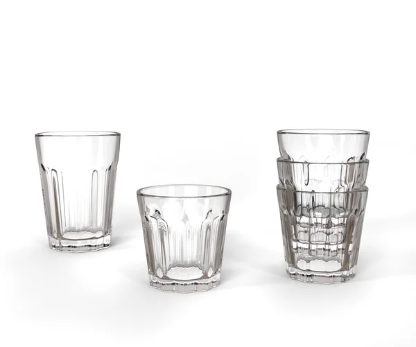 Различные стаканы для питья — стоковое фото
