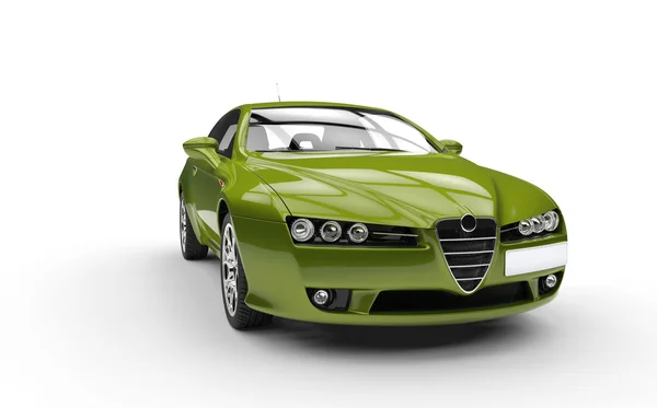 Metallic Green Sports Car — Stock Photo, Image